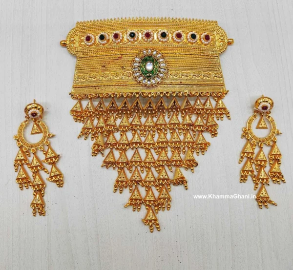Rajasthani Gold Necklace — 22KT