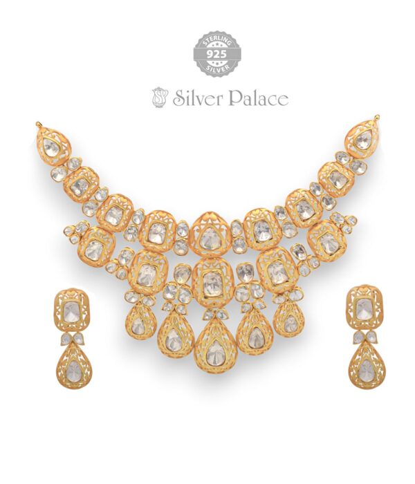 Kundan Silver-Gold Necklace